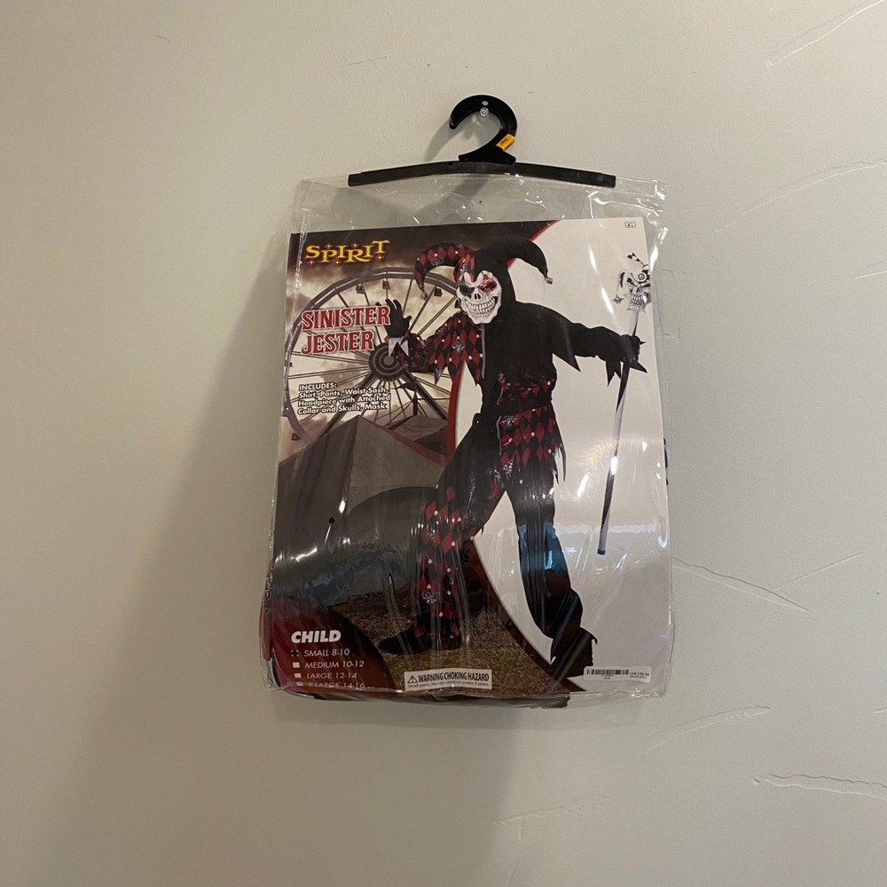 Sinister Jester Kids Halloween Costume